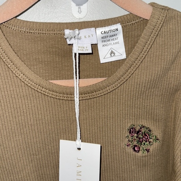 Jamie Kay Putty rib long sleeve frill top - Picture 3 of 4